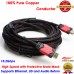 Yellow-Price (25 feet) Braided HDMI Cable (1080p 4K 3D High Speed with Ethernet ARC)